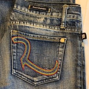 Rock & Republic rainbow R pocket Roth jean size 24